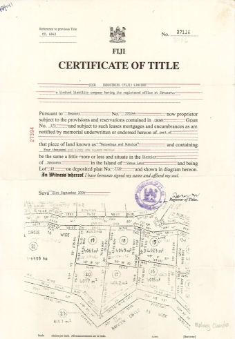 Freehold Land For Sale Savusavu