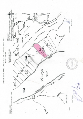 Plot of land Rosia Rosia