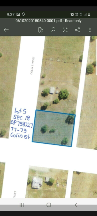 Plot of land Carinda Carinda